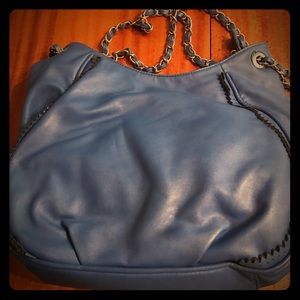 Blue over the shoulder purse